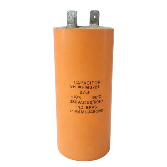 Capacitor 27uF 380VAC Motor Permanente Industrial