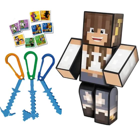 Boneca Duda Berud 25Cm Minecraft Turma Problems Articulado