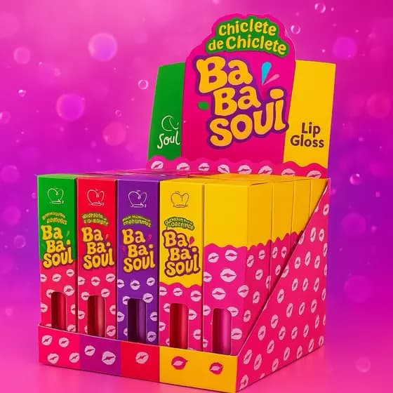 Lip Gloss Babasoul Soul 4ml – Brilho Labial Hidratante e Efeito Natural