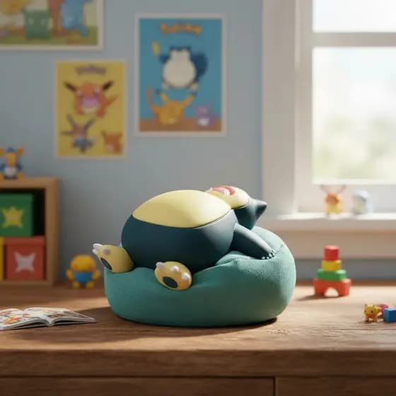 Pokémon Snorlax Puff Dormindo Colecionável Figure Action