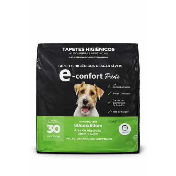Tapete Higiênico 30 Unidades 60x60 Descartável Cachorro Pets