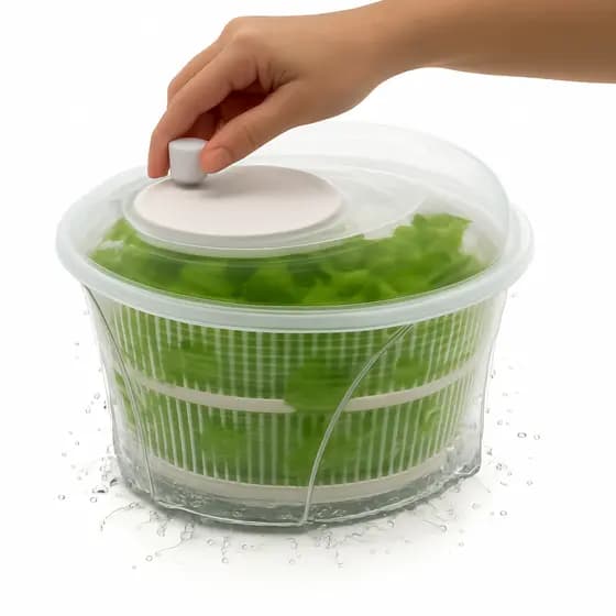 Centrífuga De Salada Seca Salada Seca Salada E Centrifiga 4,5l Secador De Folhas Alface Rucula