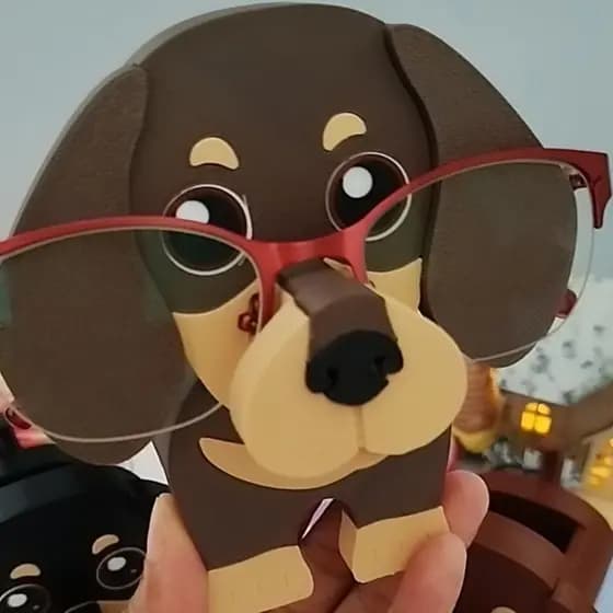 Dachshund Salsicha Suporte de Óculos Pet / Porta Óculos Decorativo e Funcional