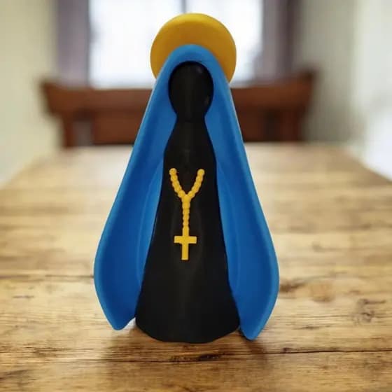 Escultura Nossa Senhora Aparecida/10cm/14cm/18cm