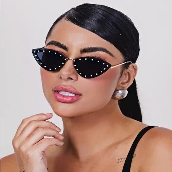 Óculos De Sol Feminino Europeu Moda Blogueira Olho De Gato