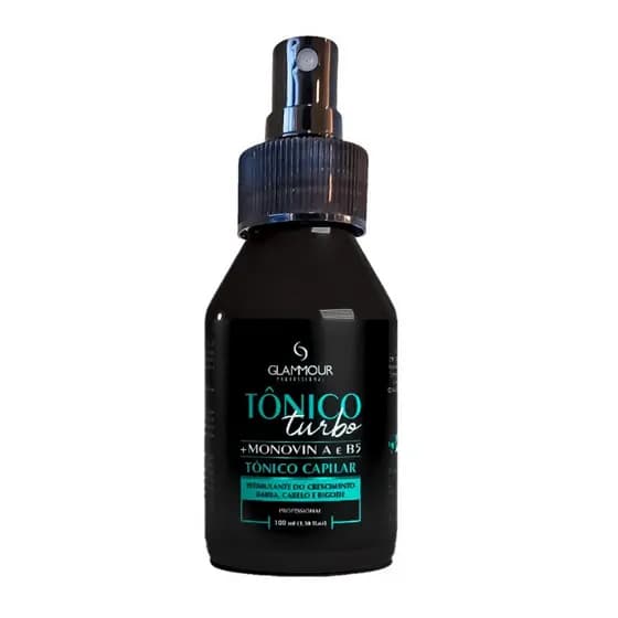 Tônico Turbo: Crescimento Rápido para Cabelos, Barba e Bigode 100ml