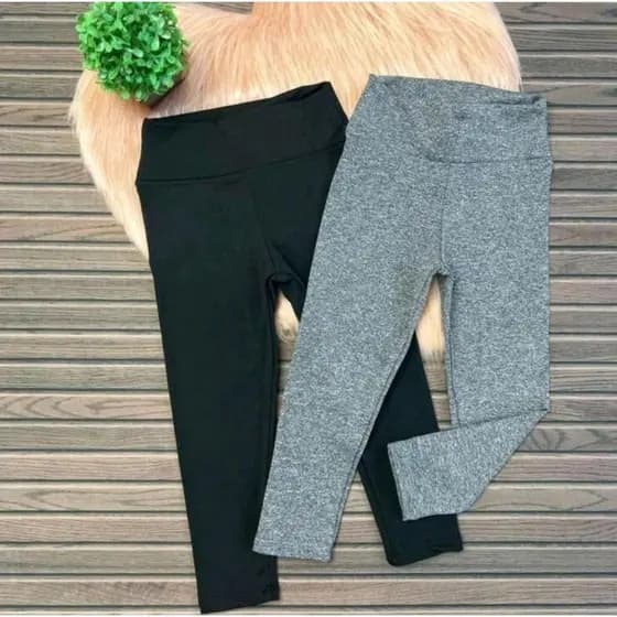 Kit C/2 Calça legging Infantil e Juvenil Suplex do 2 ao 16