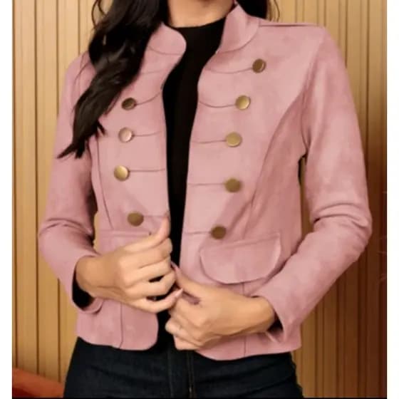 Jaqueta Feminino Camurça Suede Casaco Inverno
