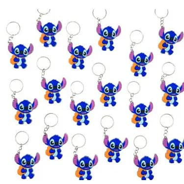 Stitch Aluno 10u Chaveiro Mochila Aulas Estudar Mimo novidade Estudando Lembrancinha Escolar