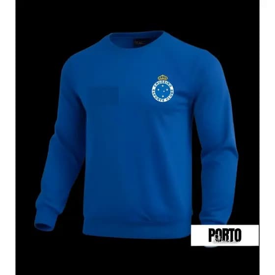 Blusa de frio moletom gola redonda sem capuz cru.zeiro top personalizado na promoção