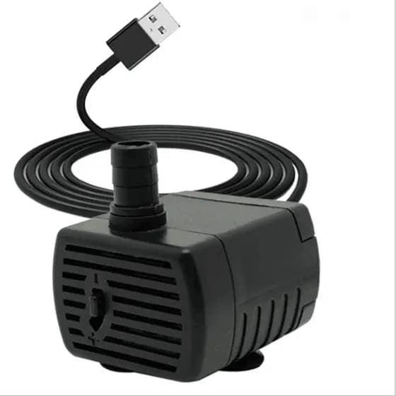 Mini Bomba Submersa USB 3W 5V JYC-D102 120L/H Aquário NFe