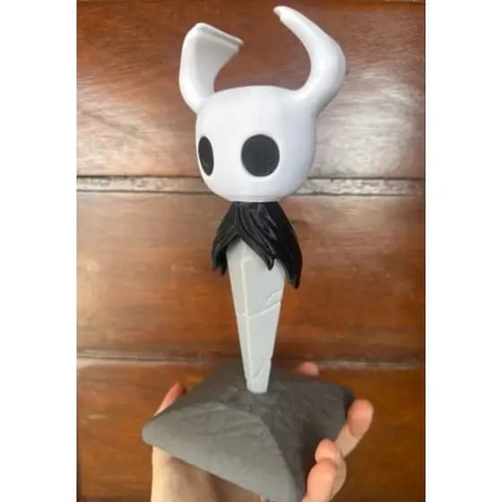Suporte Gamer para Fones – Design Hollow Knight - Suporte fone Hollow Knight - Decorativo Geek |Organizador de Mesa