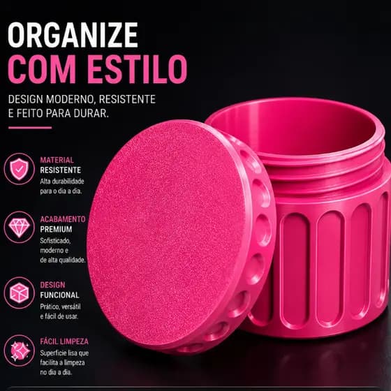 Organizador De Ampolas Estojo Porta 4 Unidades Case Rígida Para Vacinas e Injeções