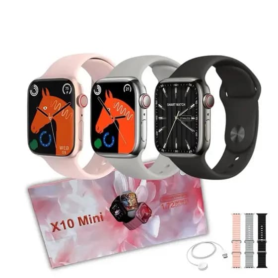 Smartwatch X10 Mini – Design Compacto, Funcionalidade Completa!