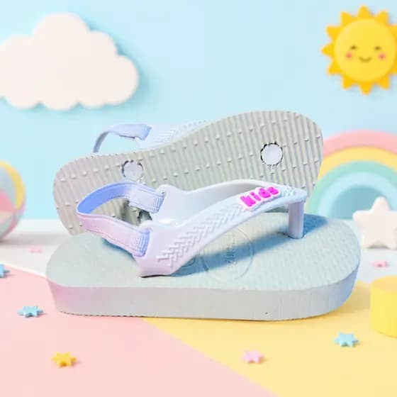 Chinelo de Dedo Infatil Baby Antiderrapante Confortável Anatomico