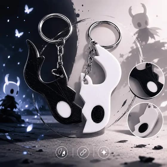 Chaveiro Hollow Knight Personalizado Presente Gamer - 3D Premium