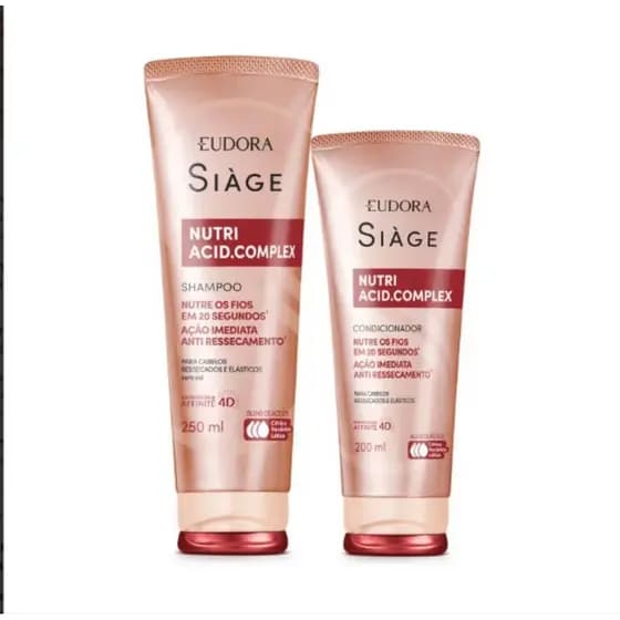 Combo Siàge Nutri Acid.Complex: Shampoo 250ml + Condicionador 200ml