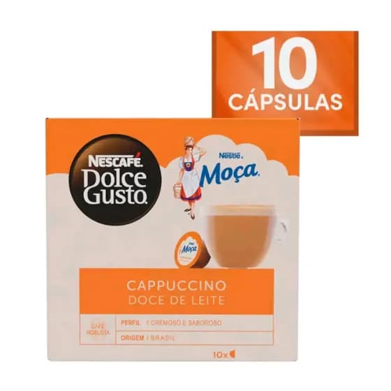 DOLCE GUSTO Cápsulas de Café Dolce Gusto Moça Doce de Leite Caixa 10 Unidades