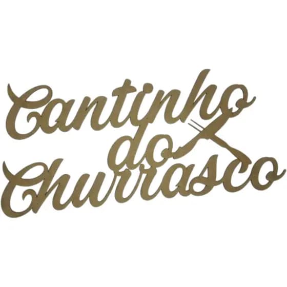Placa Decorativa Cantinho do Churrasco MDF