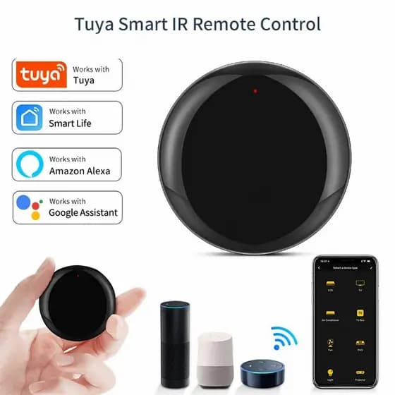 Tuya WiFi IR Hub De Controle Remoto Casa Inteligente Infravermelho Universal Para Ar Condicionado Com Google Alexa