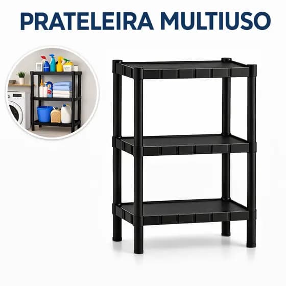 Prateleira Multiuso Modular Organizadora Plástico Reforçado - COM PEZINHOS