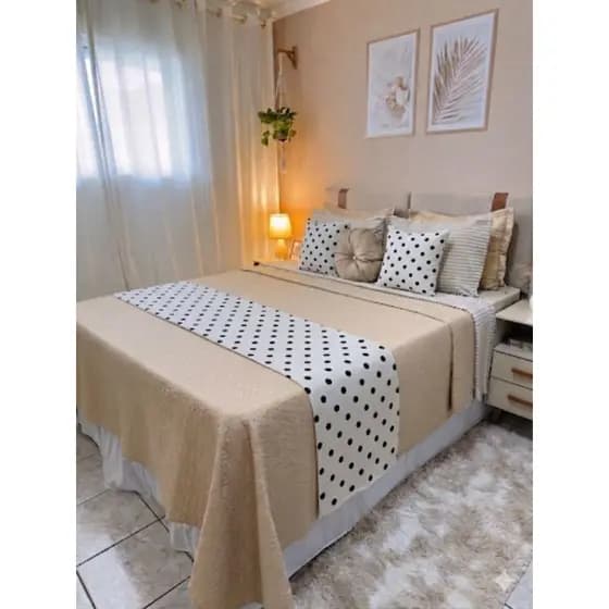 Kit Peseira Casal | Queen | King + 2 Capas de Almofadas 40x40 Percal 100% Algodão