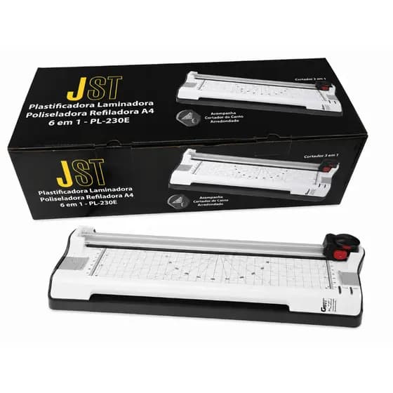 Plastificadora Laminadora A4 6 Em 1 JST PL-230E Refiladora Guilhotina
