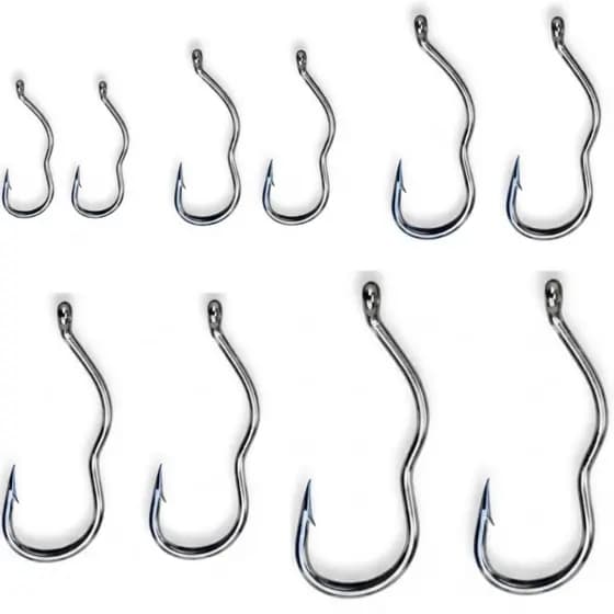 kit 60 Anzol De Pesca Auto Flip Fisgada Automática Tilápia Pacu Piau Traira Carpa