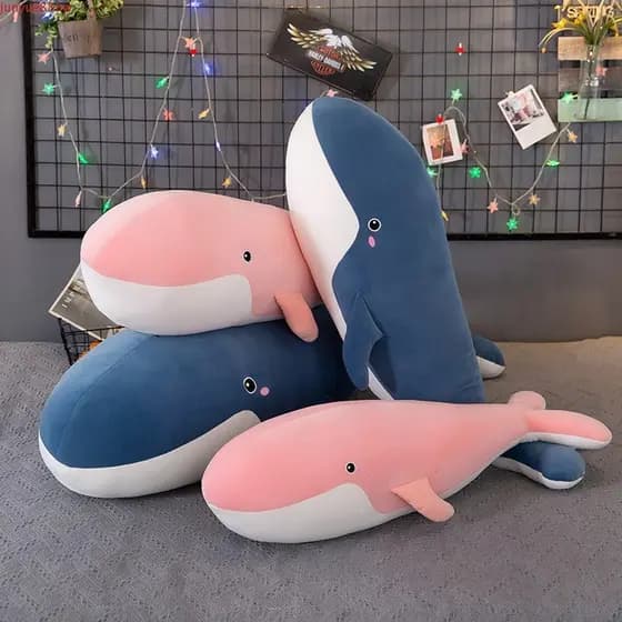 JUNYUE Gigante Baleia Brinquedo De Pelúcia Corte Macio Boneca Crianças Brinquedos Decorar Dos Desenhos Animados Tubarão