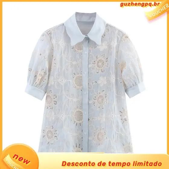Vestido Moda Evangélica , 1 00 % Algodão , Botões , Bordado , Cinto