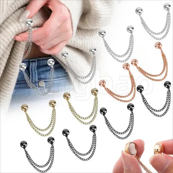 4 Pçs/set Clipes Magnéticos De Roupas Broche Ímã Boutonniere Pinos Delicados Acessórios Multifuncionais