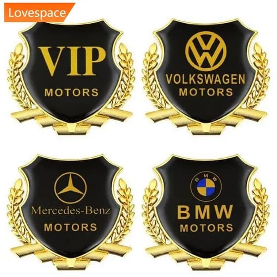 LS-STORE 1PC Metal Adesivos De Carro 3D Personalidade Criativa Blindagem Arranhões Logotipo Do Decorações G9S8