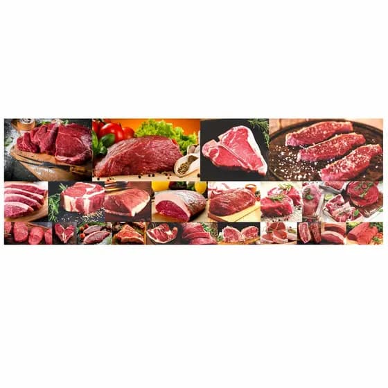 Adesivo Papel Parede Carne Churrasco Açougue Bife Churrascaria Painel T02