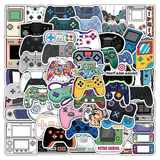 50/25/10PCS Desenhos Animados Graffiti Adesivos Para Bagagem Gamepad À Prova D'água Caso De Telefone Móvel Laptop Decalque