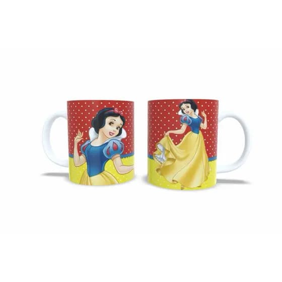 CANECA DE PORCELANA 325ML BRANCA DE NEVE