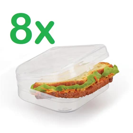 8 Portas Lanches Sanduíches Transparente Pão De Forma Sanduicheira - Livre BPA