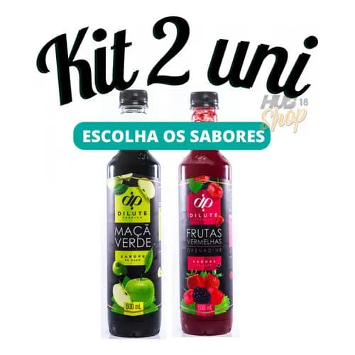 Kit 2 Xaropes Dilute para Drink Soda Italiana Gin - Escolha