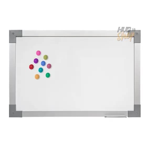 Quadro Lousa Branco Magnético Color 60X40 Mol Aluminio Stalo