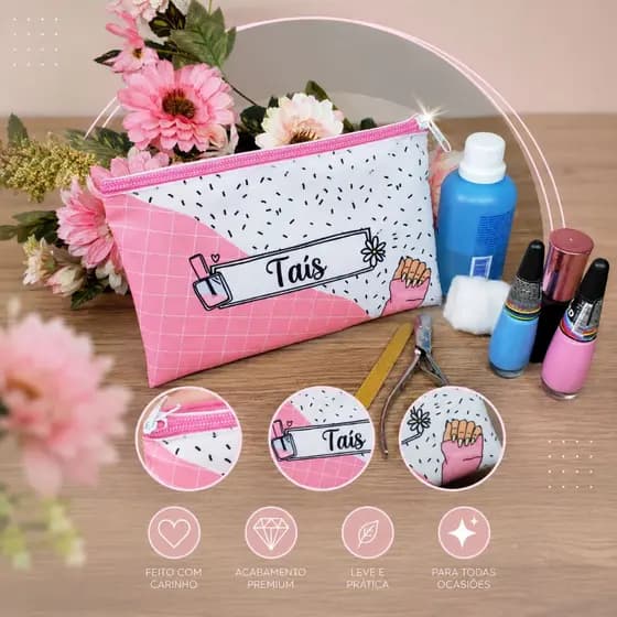 Nécessaire Manicure Personalizada com nome.
