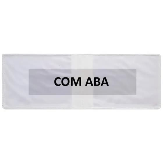 Miolo Refil Plástico Com Aba Carteira Porta Rg Cnh 10 Unidades - 3 Tamanhos