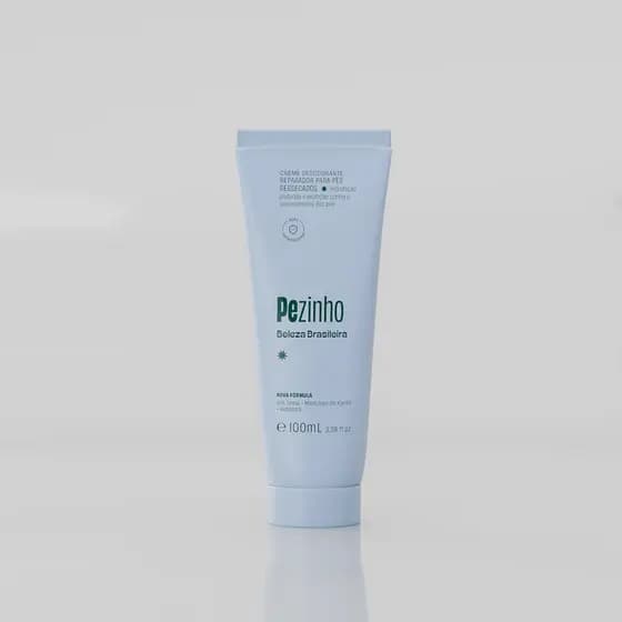 Pezinho Creme Hidratante para os Pés 100ml Ureia Mentol Ressecamento Rachadura Beleza Brasileira