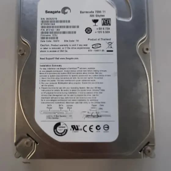 HD 320g Seagate Barracuda com windows 10 ou 11 + pacote office!! Funcionando perfeitamente!!