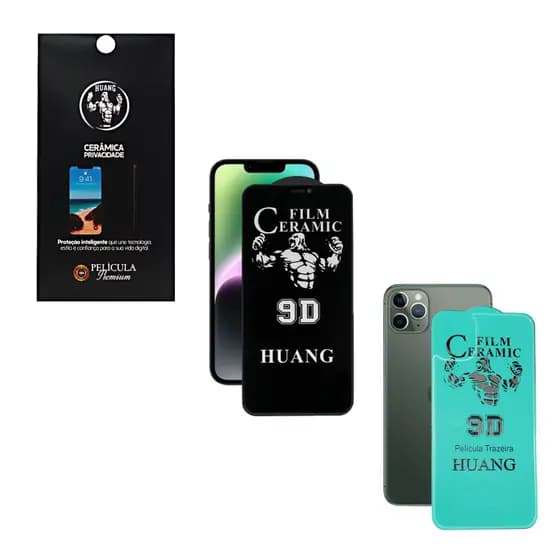 Película Cerâmica Privacidade e Traseira para iPhone Huang