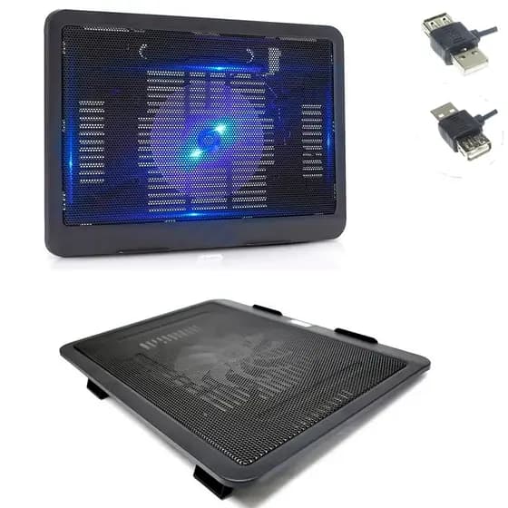 Base Cooler para Notebook até 15,4 Polegadas Silencioso com Led Azul