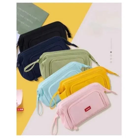 HYQ1828 Estojo De Lápis Caneta Esferográfica De Papelaria Bolsa De Armazenamento Portátil De Grande Capacidade HYQ1828