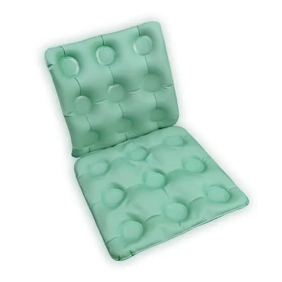 Almofada Ortopédica Caixa de Ovo Quadrada com Encosto Inflável 2 em 1 Água e Ar Ergonomica