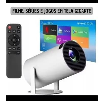 Projetor Smart Android 13 4k Ultra Hd HDMI WiFi Bluetooth Com Alto Falante Embutido