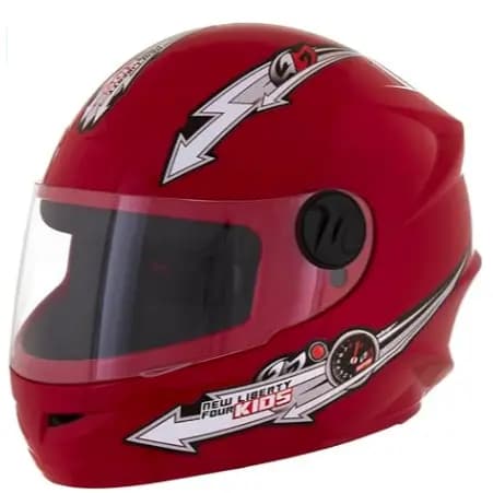 Capacete Fechado Moto Infantil Pro Tork Liberty 4 Vermelho 54 Barato