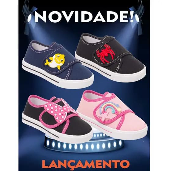 Tenis infantil menina menino moda confort estilo passeio escolar PROMOÇAO