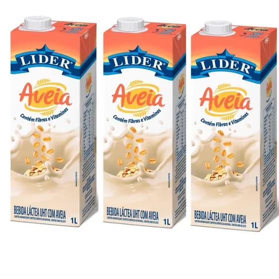 Bebida láctea de Aveia - LÍDER - Caixas